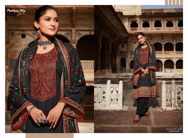 Mumtaz Muntazir 1 Pashmina Designer Embroidery Winter Wear Collection